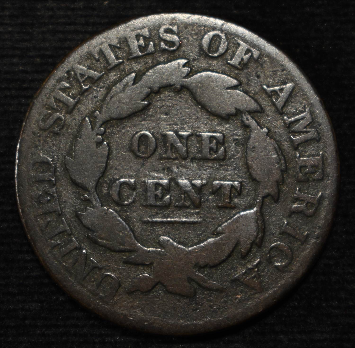 1829 CORONET HEAD LARGE CENT VG