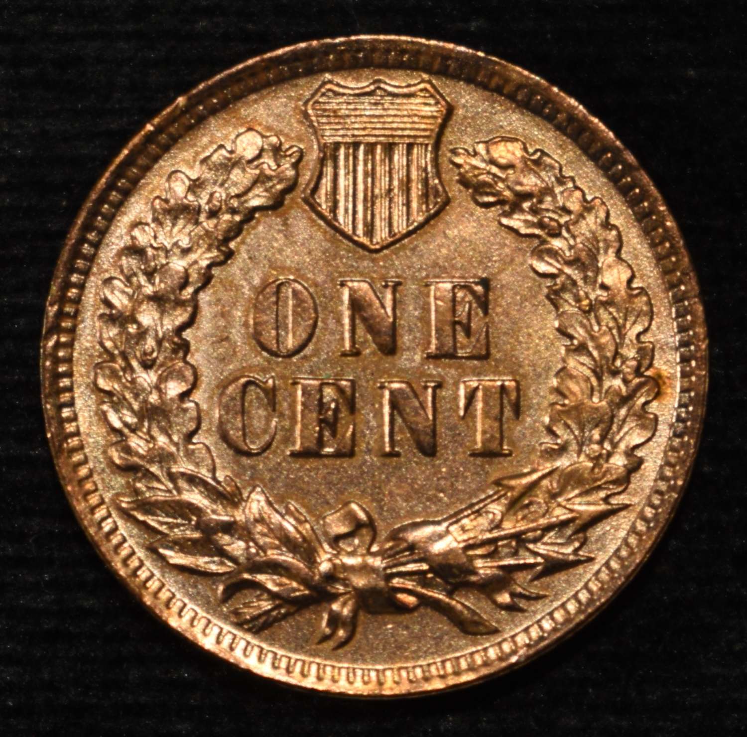 1907 INDIAN CENT CH BU NEARLY FULL RED