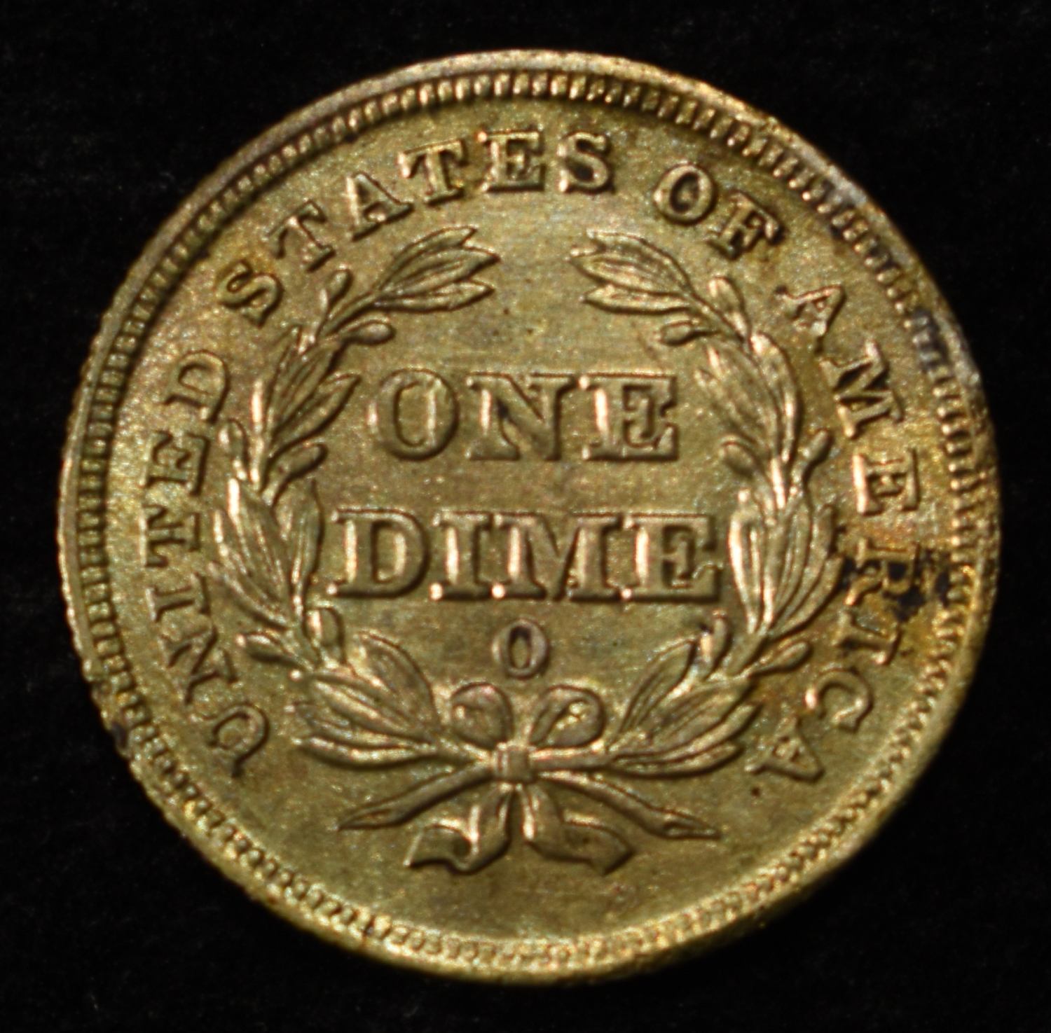 1838-O NO STARS SEATED LIBERTY DIME BU