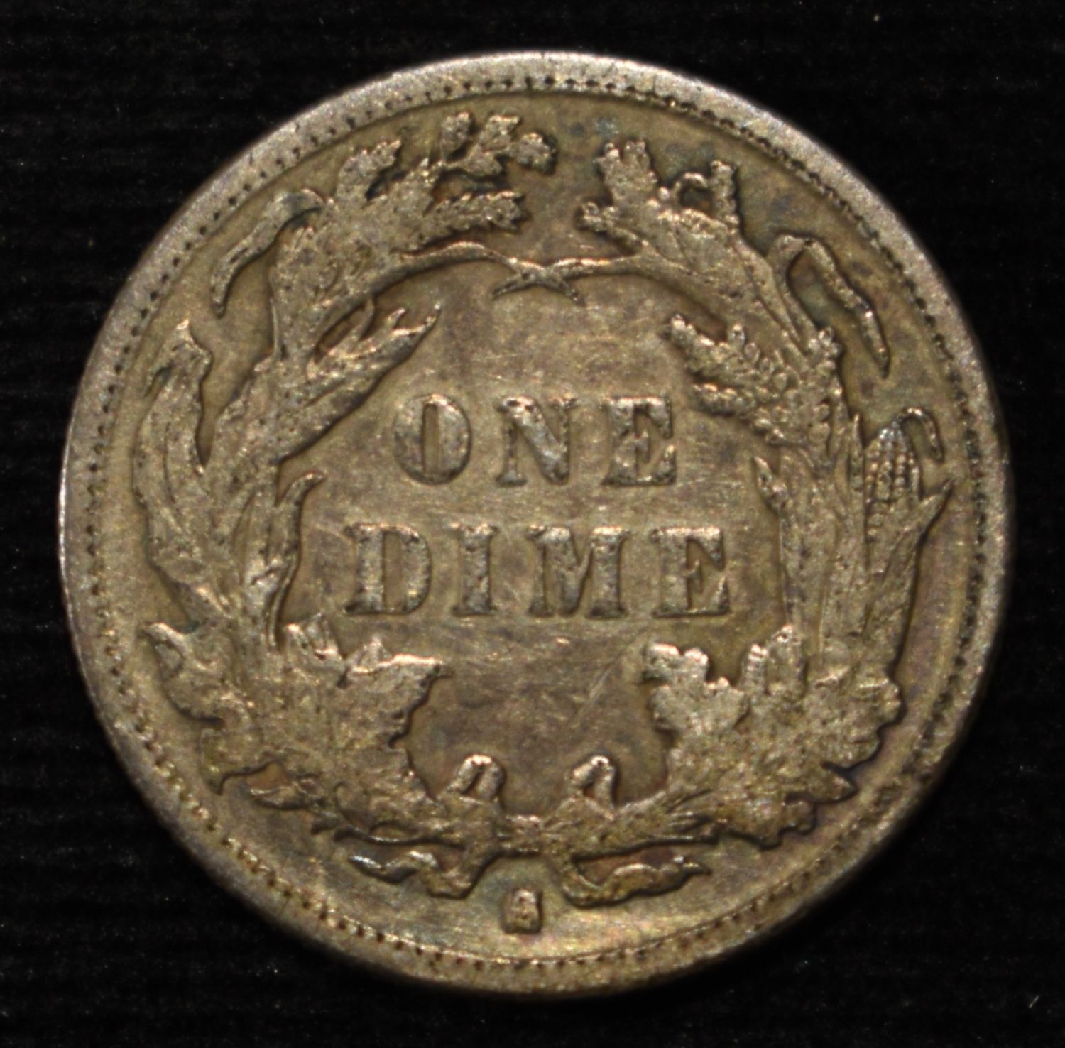 1884-S LIBERTY SEATED DIME XF