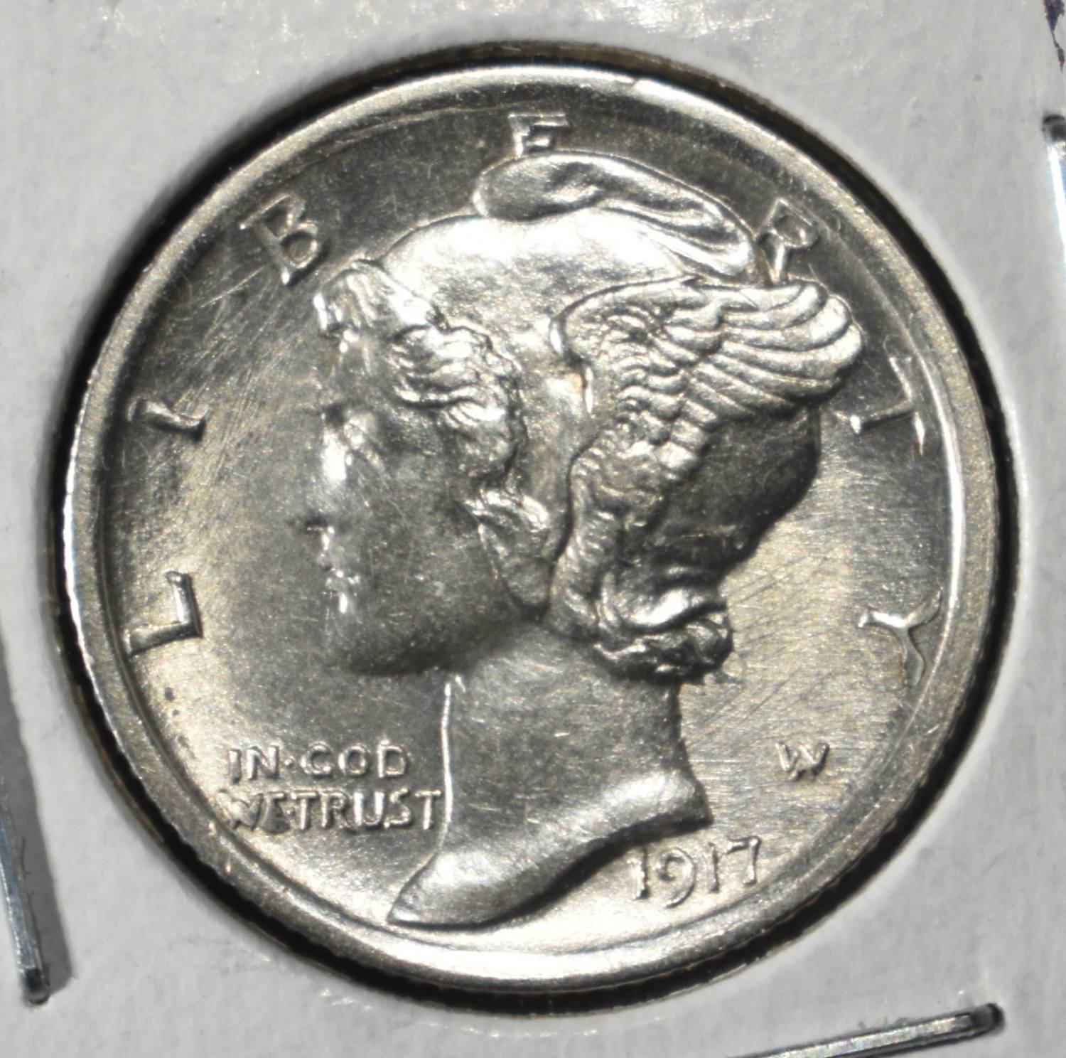 1917 MERCURY DIME FSB CH BU
