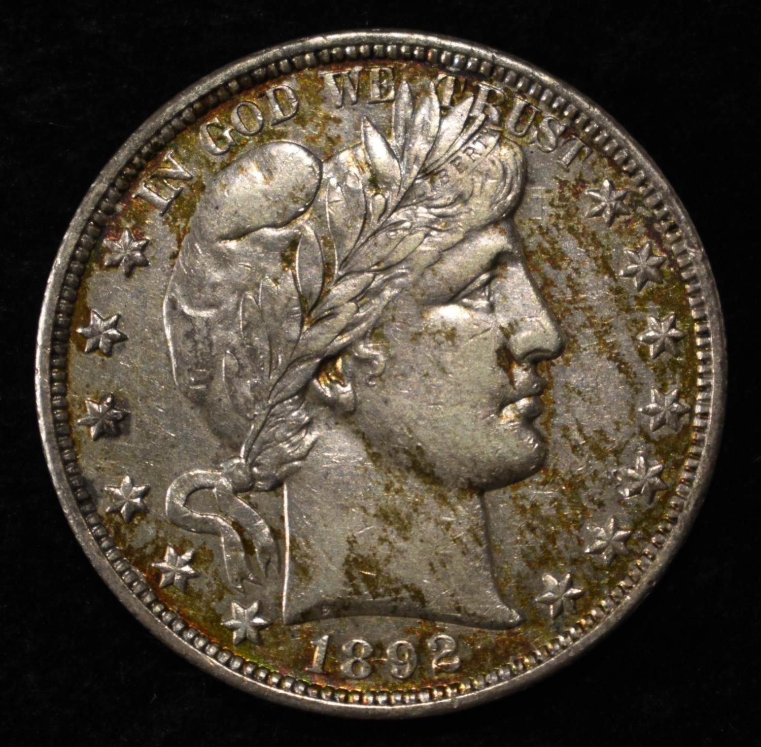 1892-O BARBER HALF DOLLAR AU/BU
