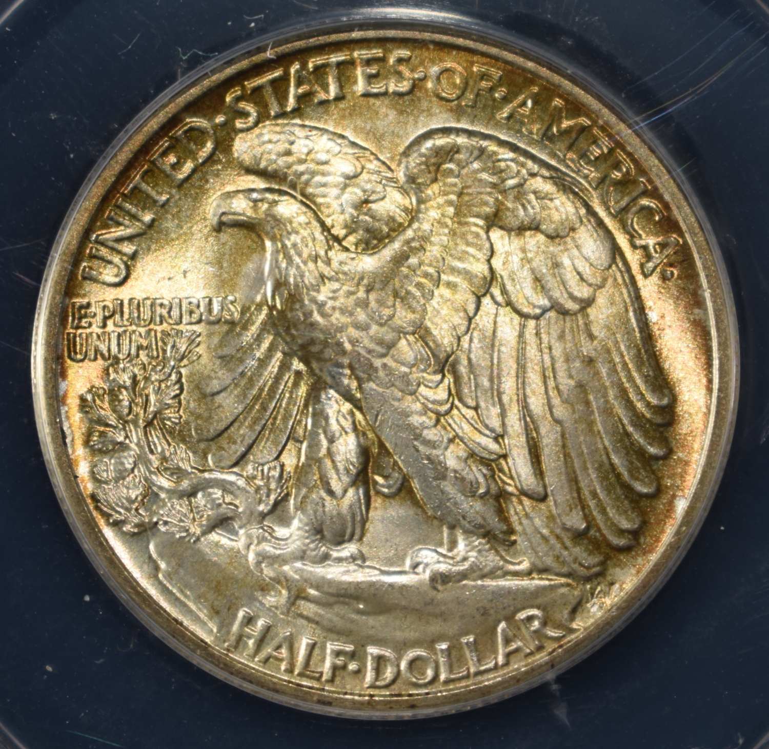 1945 WALKING LIBERTY HALF ANACS MS-64
