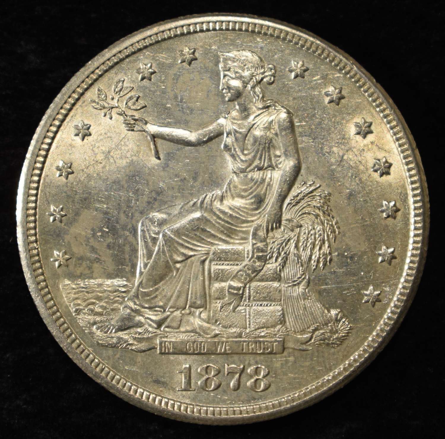 1878-S TRADE DOLLAR CH BU