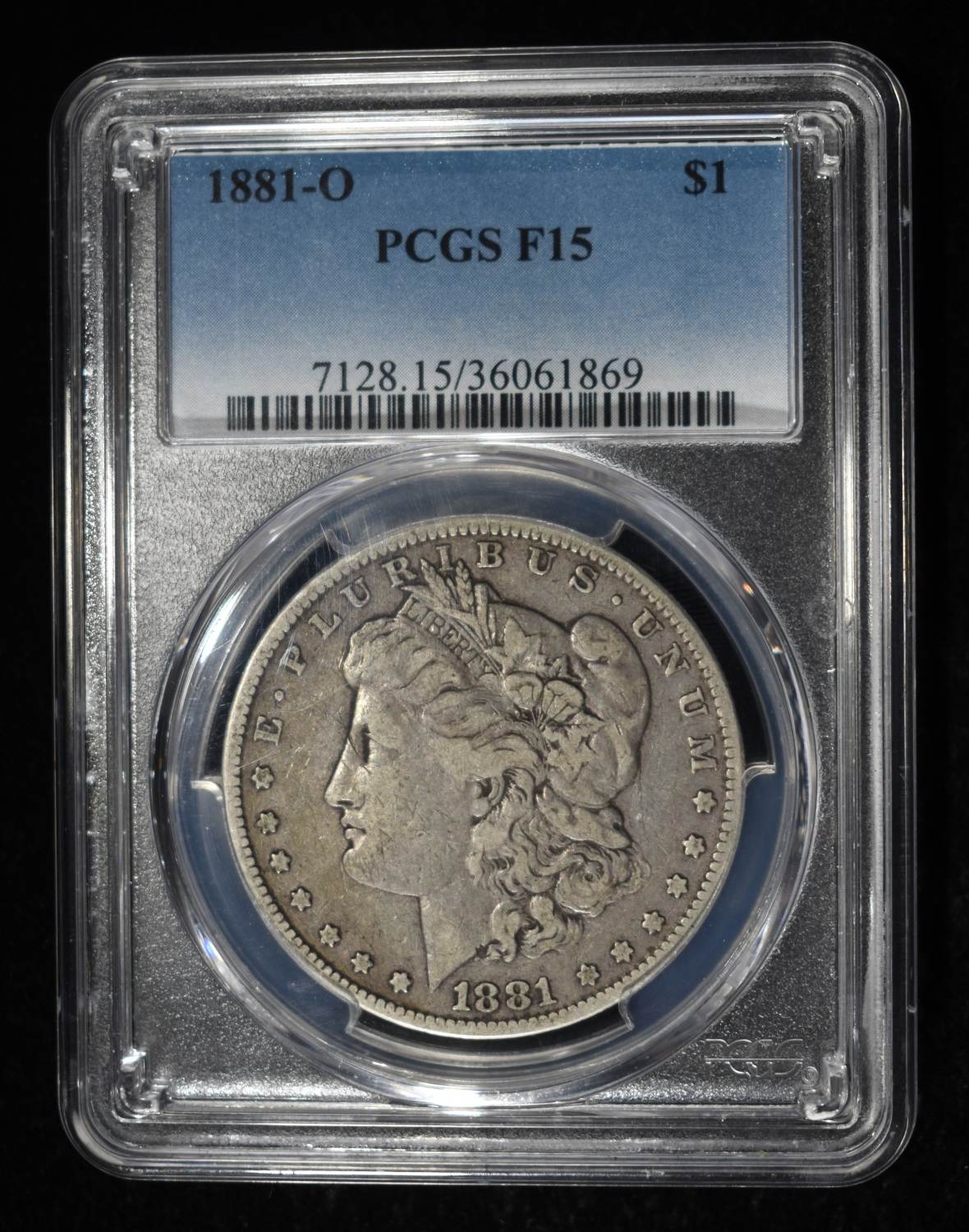 1881-O MORGAN DOLLAR PCGS F-15