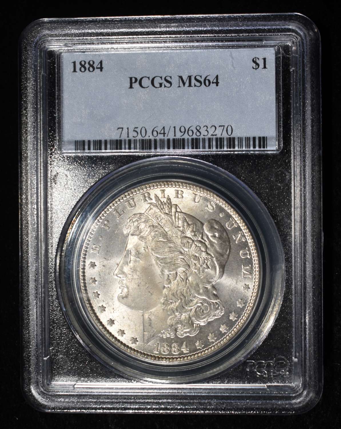 1884 MORGAN DOLLAR PCGS MS-64