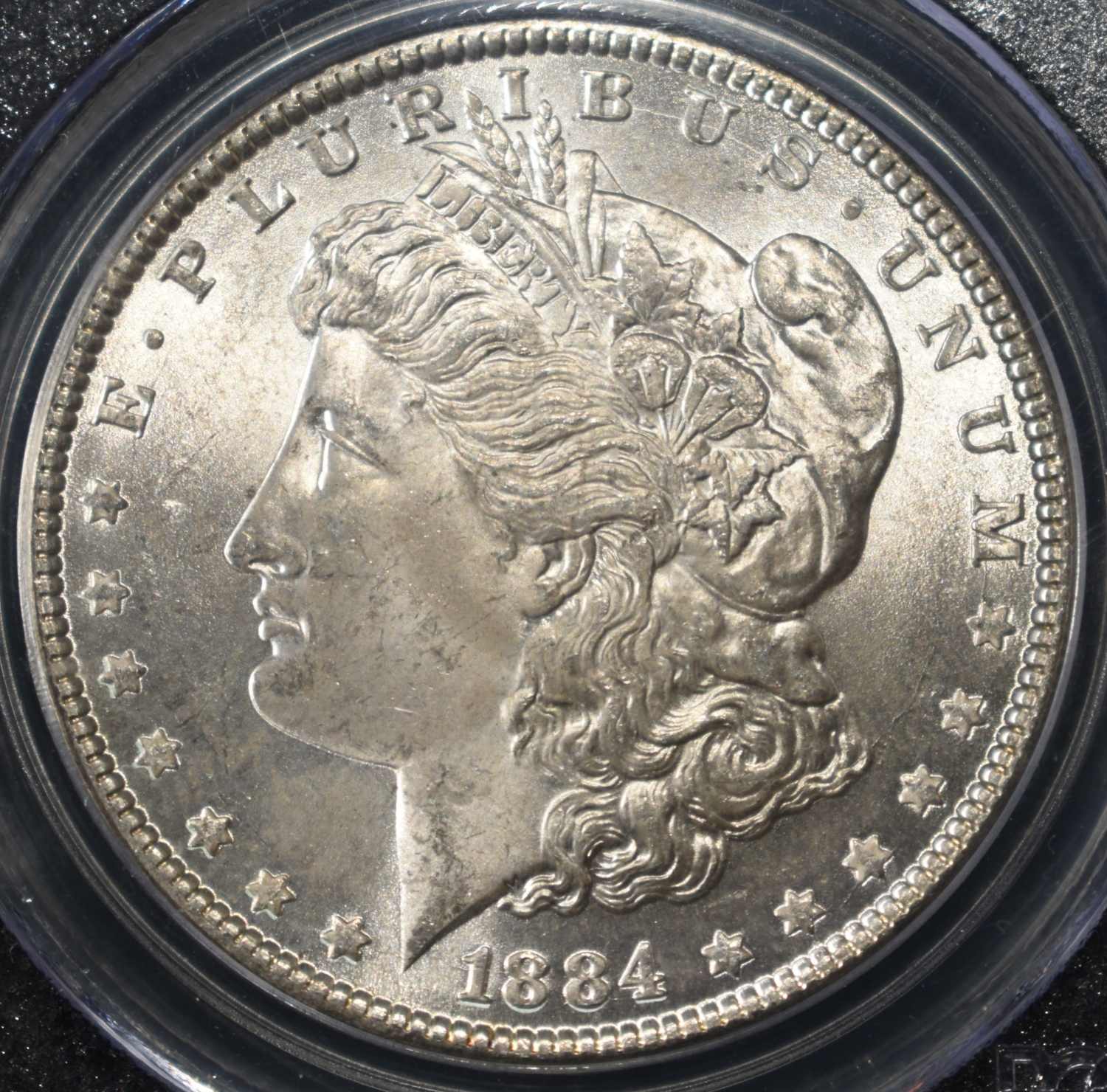 1884 MORGAN DOLLAR PCGS MS-64