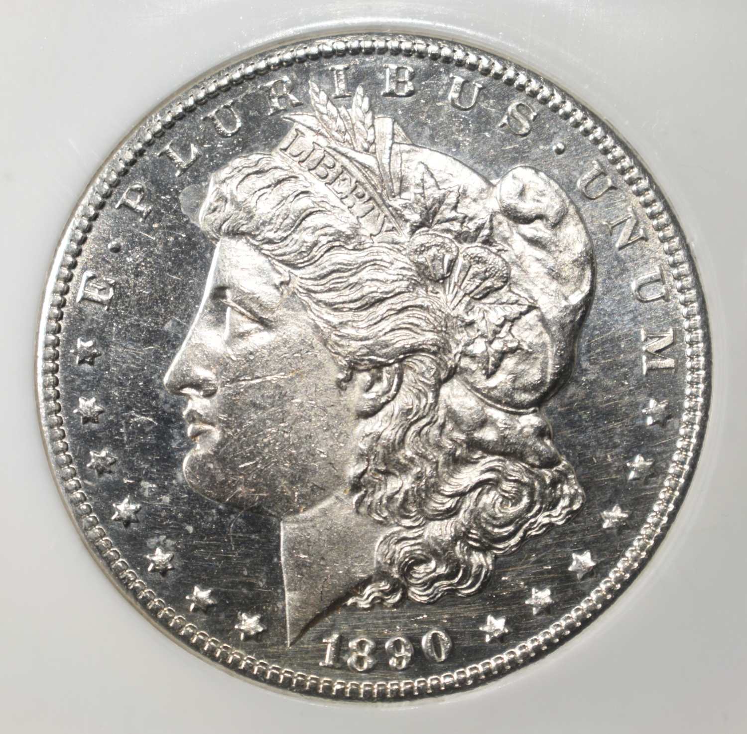 1890-CC MORGAN DOLLAR PCI CH/GEM BU DMPL