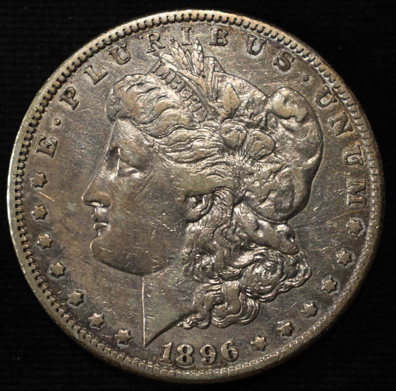 1896-S MORGAN DOLLAR AU