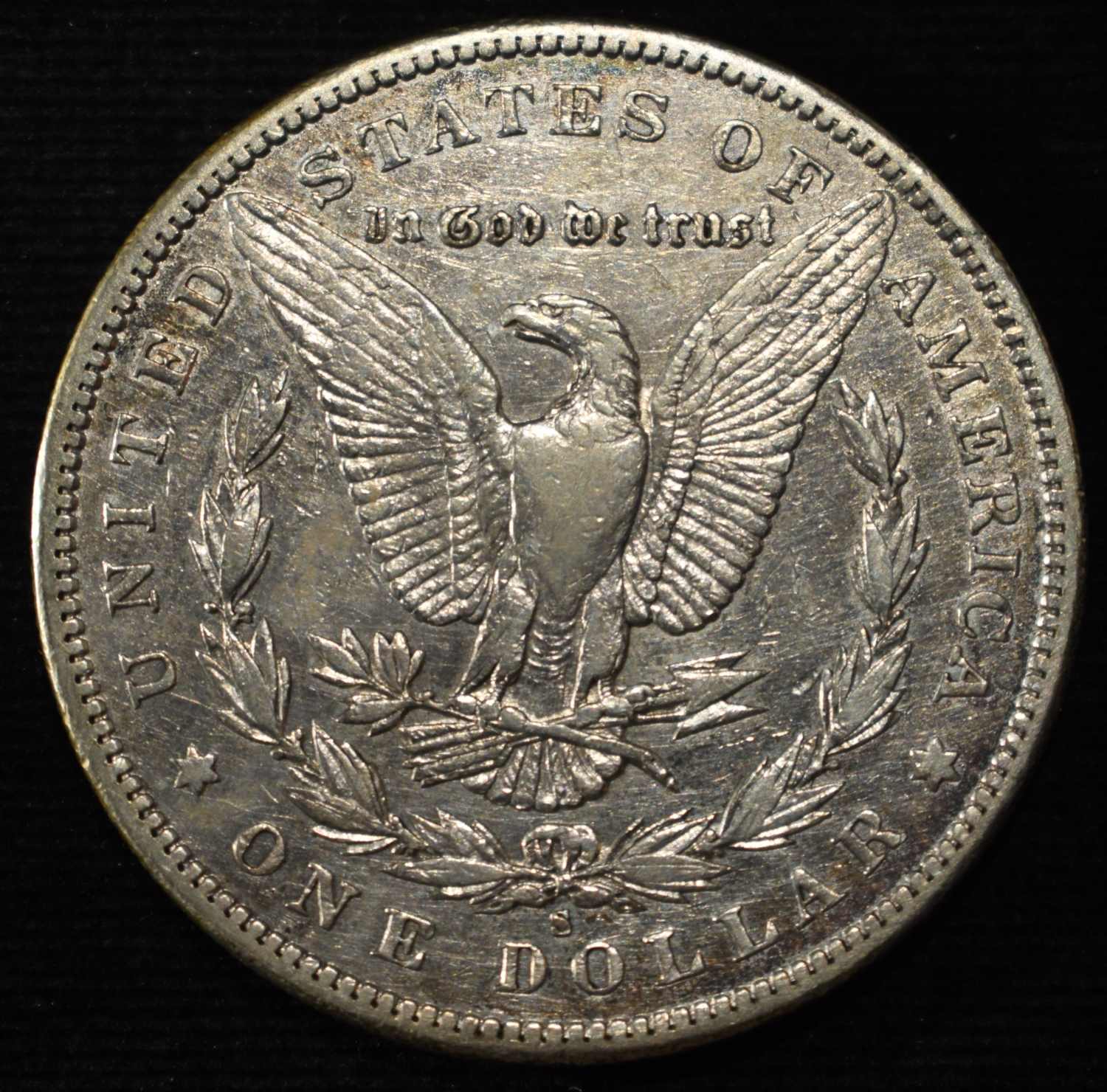 1896-S MORGAN DOLLAR AU