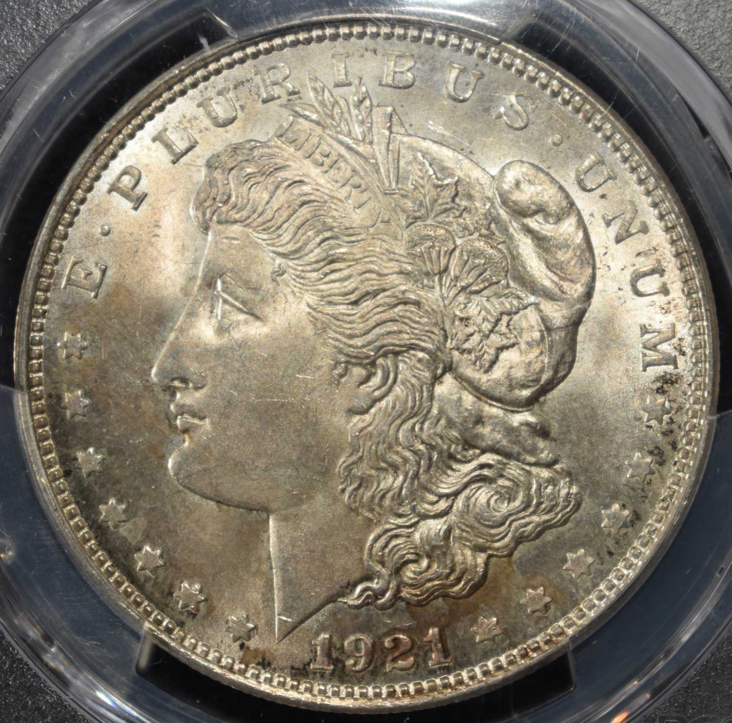1921 MORGAN DOLLAR PCGS MS-63