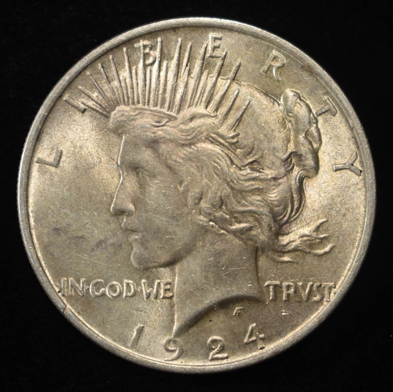 1924 PEACE DOLLAR BU