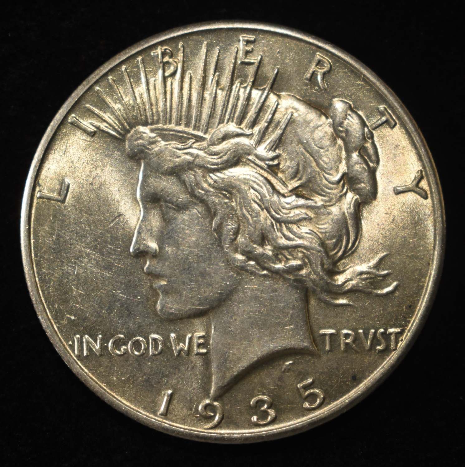 1935 PEACE DOLLAR BU