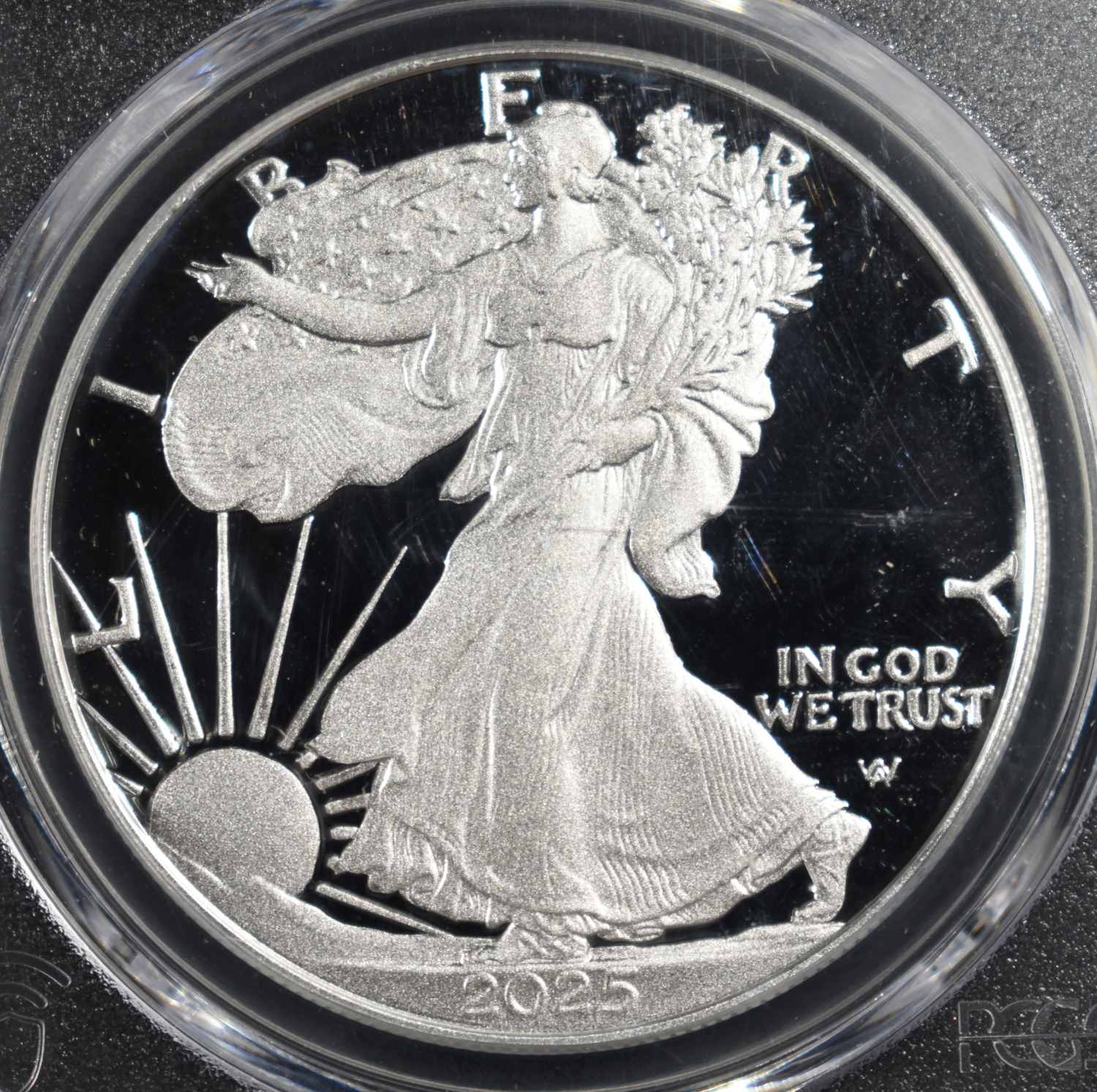 2025-W AMERICAN SILVER EAGLE PCGS PR70 DCAM AR
