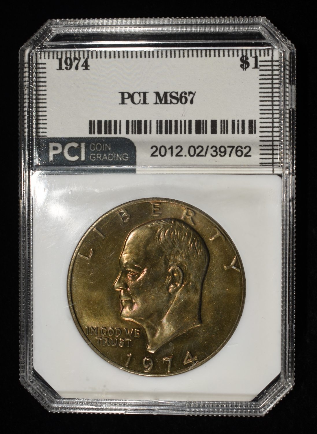 1974 EISENHOWER DOLLAR PCI SUPERB GEM BU