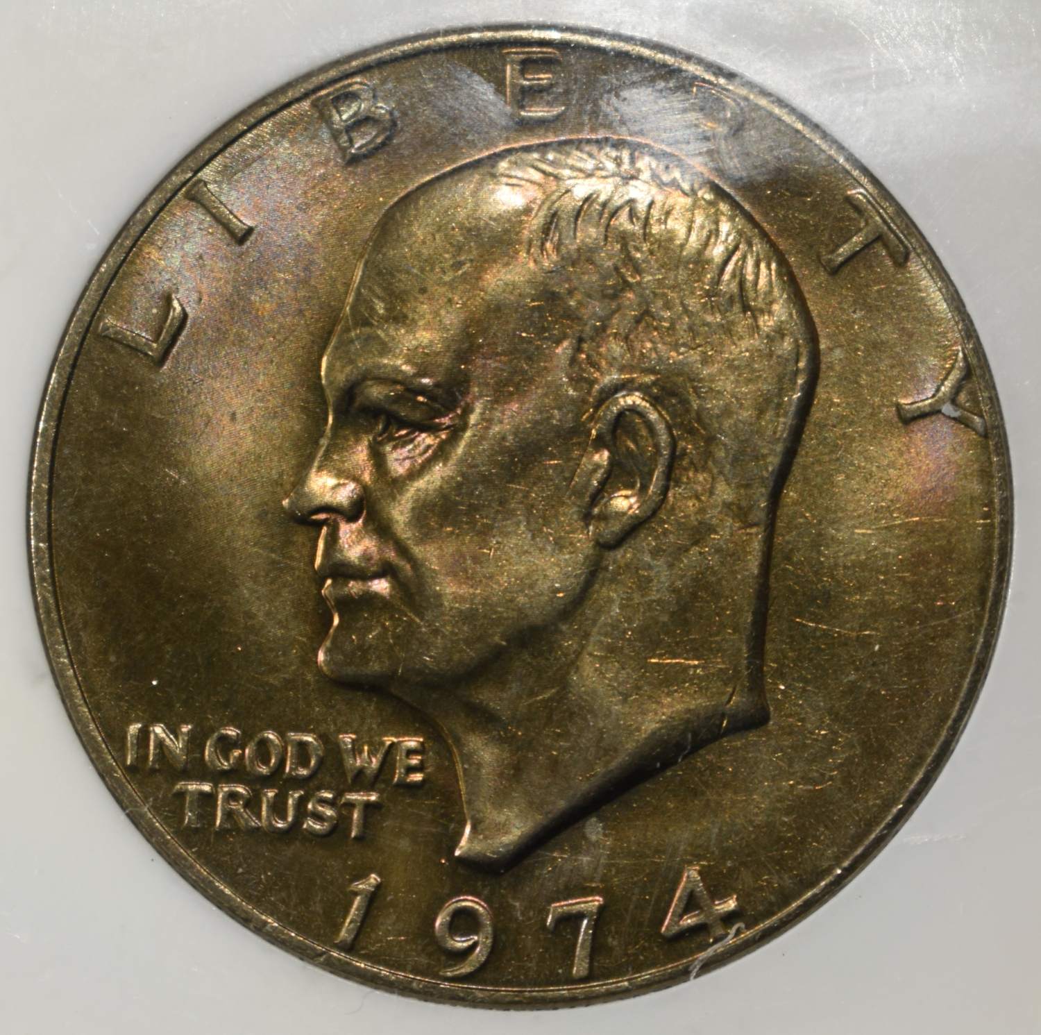 1974 EISENHOWER DOLLAR PCI SUPERB GEM BU