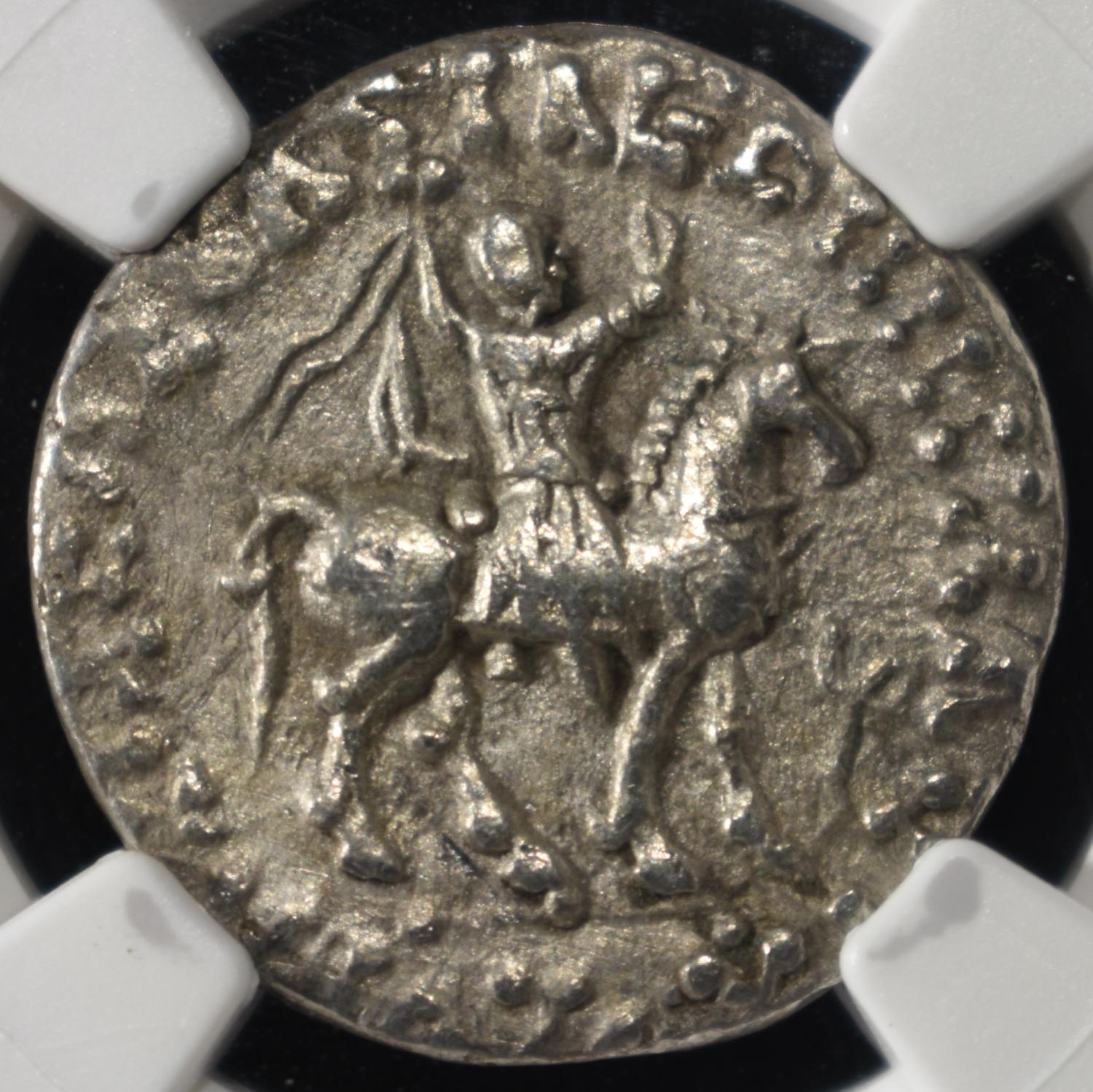 AFTER c.58 BC AZES I/II AR TETRADRACHM NGC VF