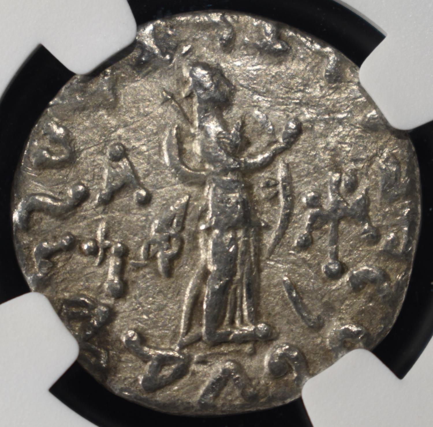 AFTER c.58 BC AZES I/II AR TETRADRACHM NGC VF