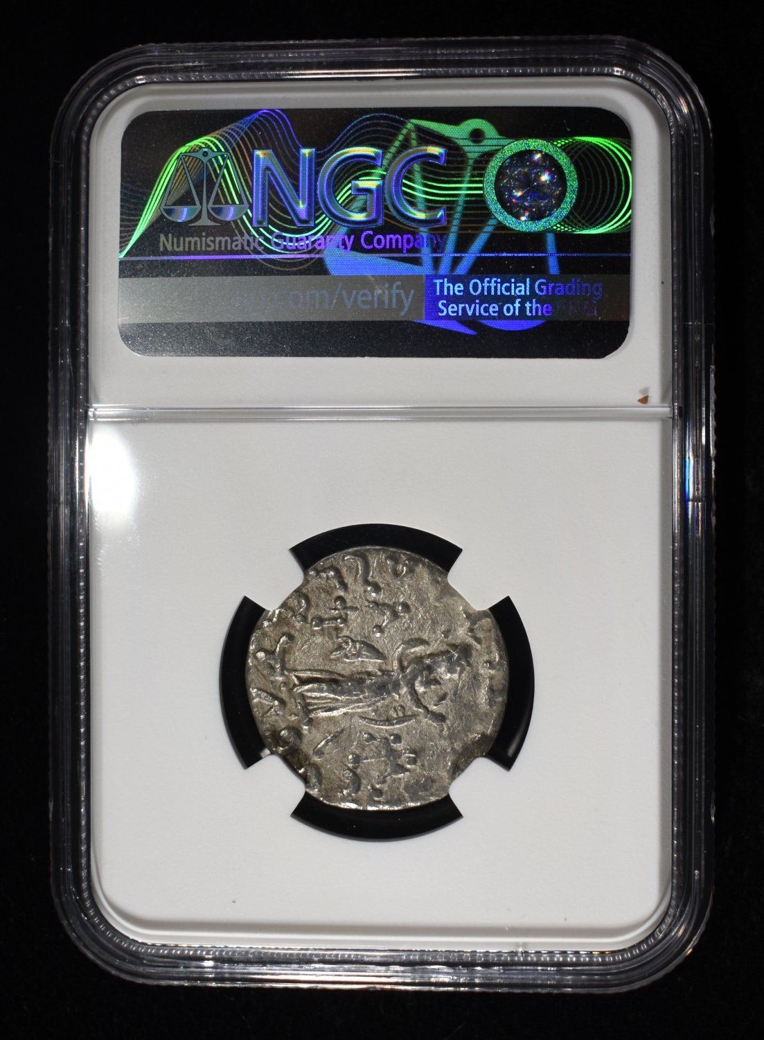 AFTER c.58 BC AZES I/II AR TETRADRACHM NGC VF