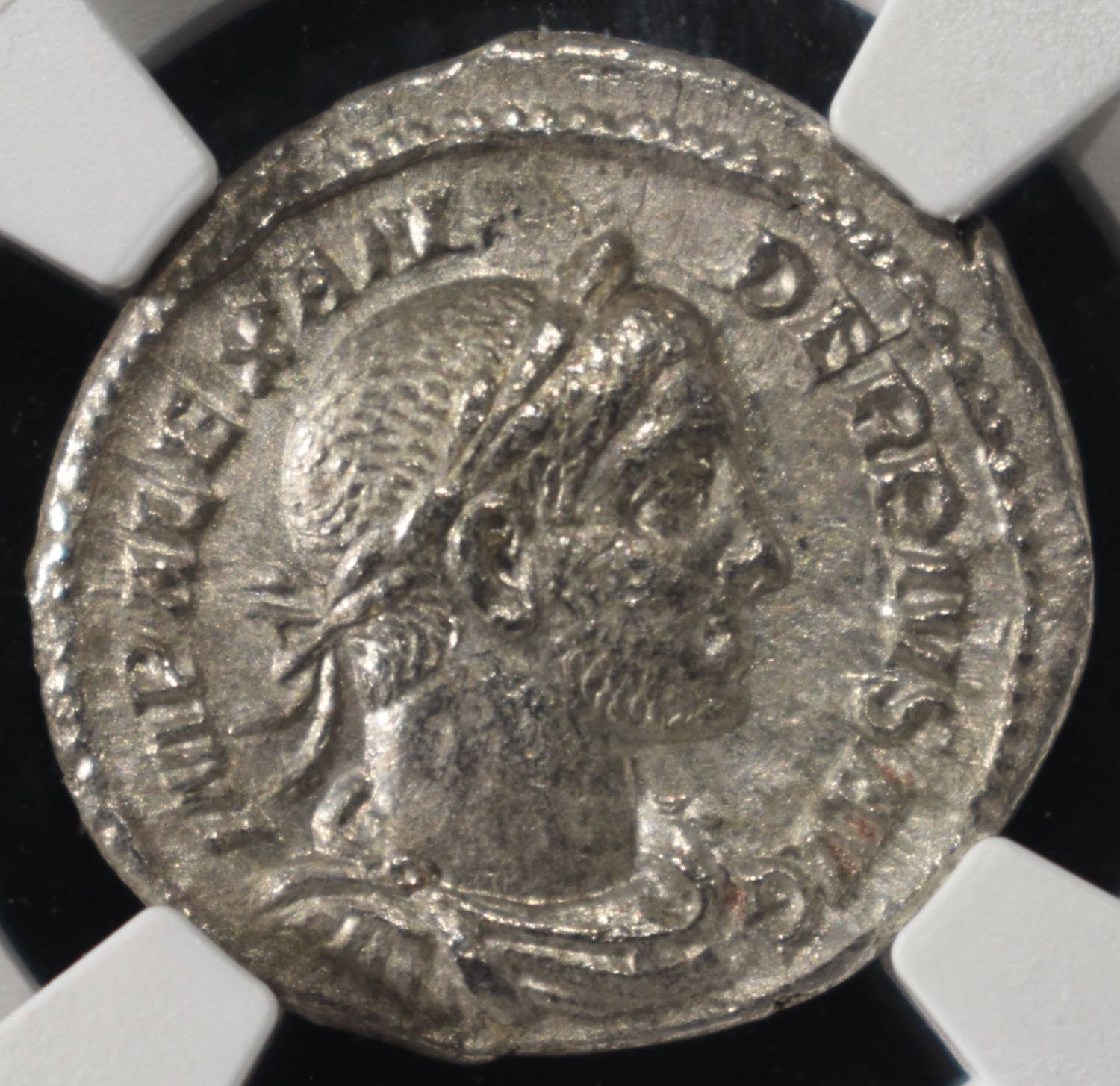 AD 222-235 SEV. ALEXANDER AR DENARIUS NGC CH XF