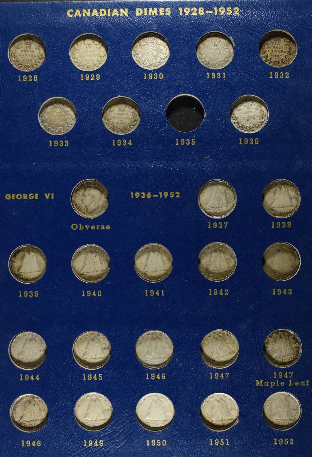 CANADIAN DIME COLLECTION