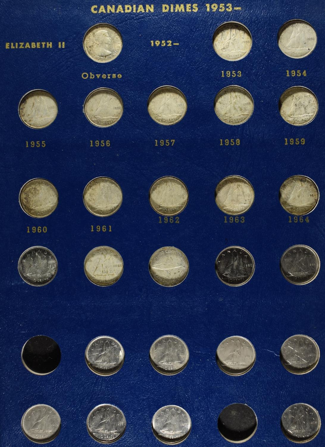 CANADIAN DIME COLLECTION