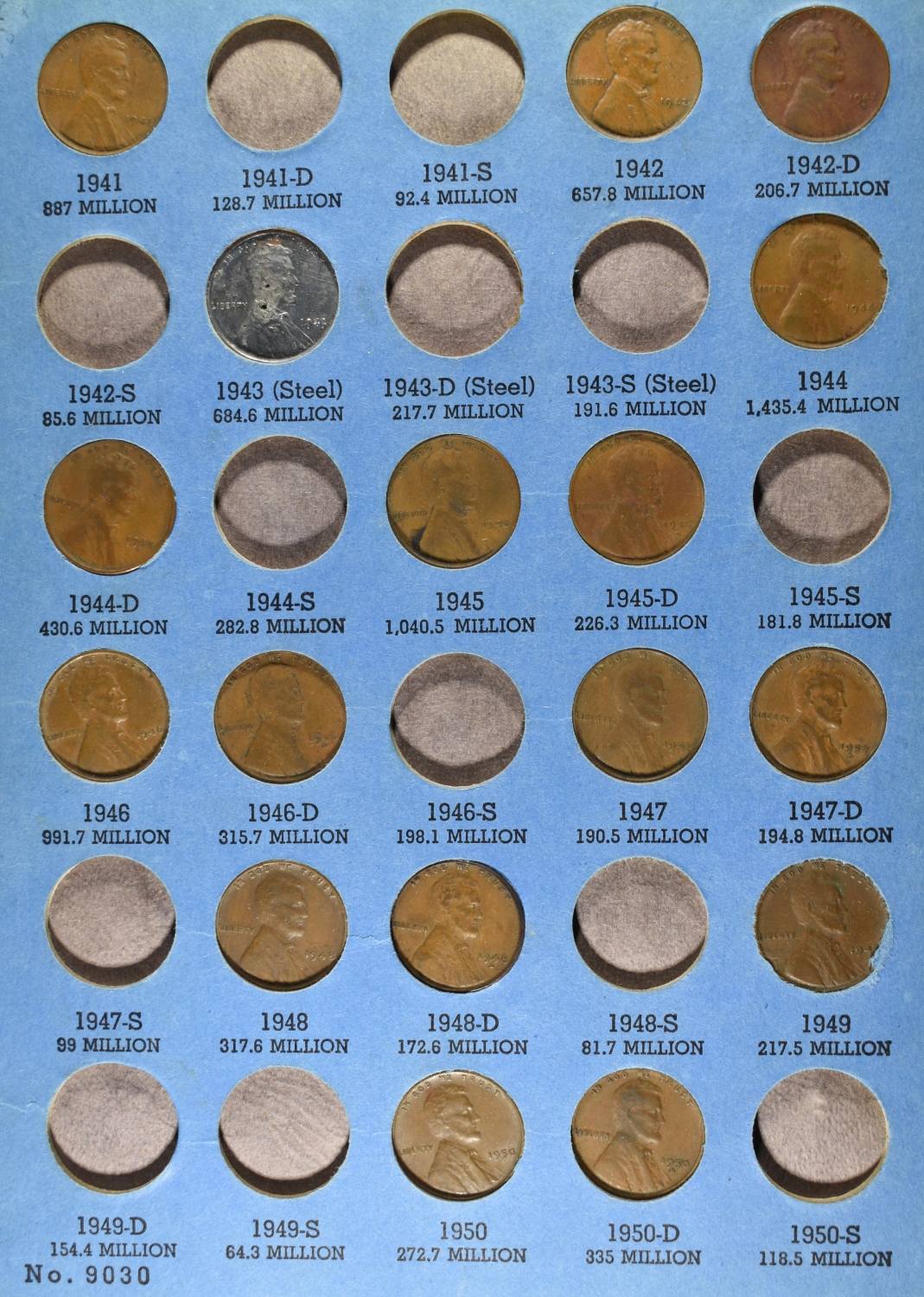 (4) LINCOLN CENT COLLECTIONS