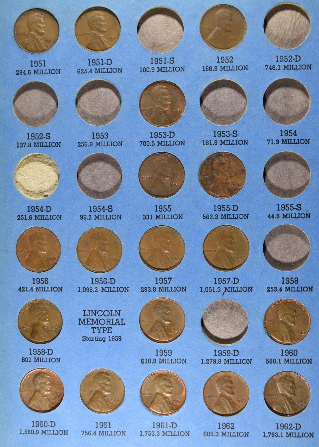 (4) LINCOLN CENT COLLECTIONS