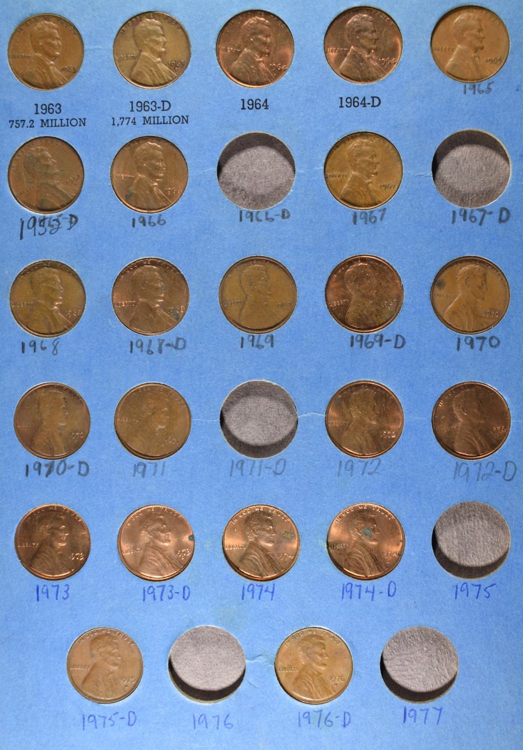 (4) LINCOLN CENT COLLECTIONS