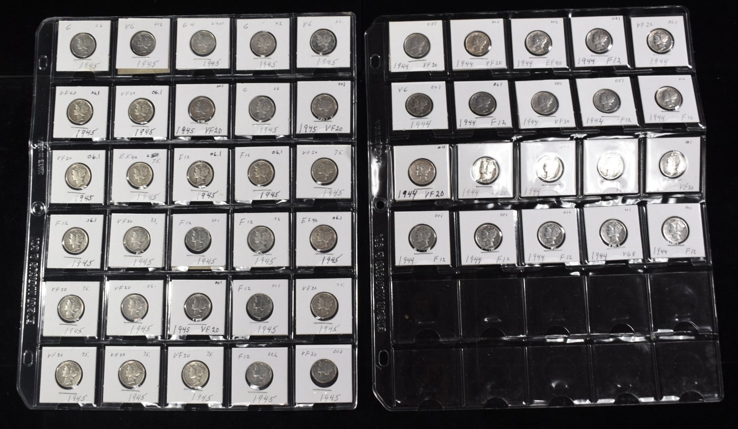 (50) 90% SILVER MERCURY DIMES