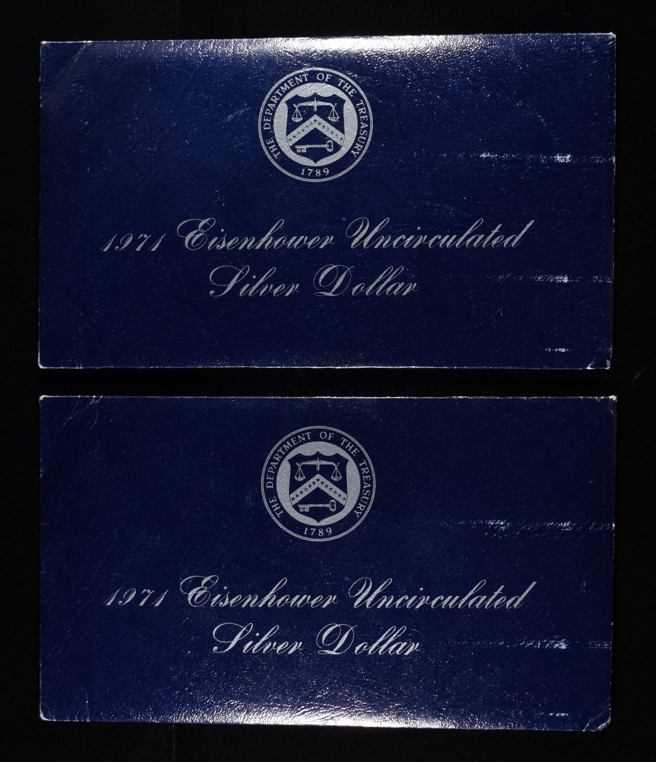 (2) 1971 EISENHOWER UNC SILVER DOLLARS