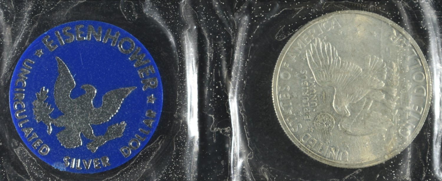 (2) 1971 EISENHOWER UNC SILVER DOLLARS