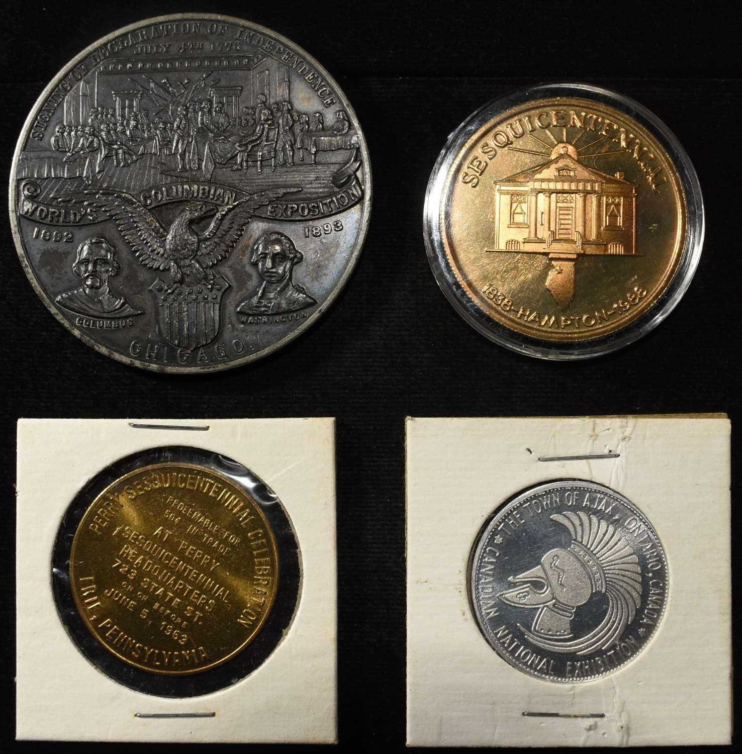 (50) MISC. TOKENS AND MEDALS