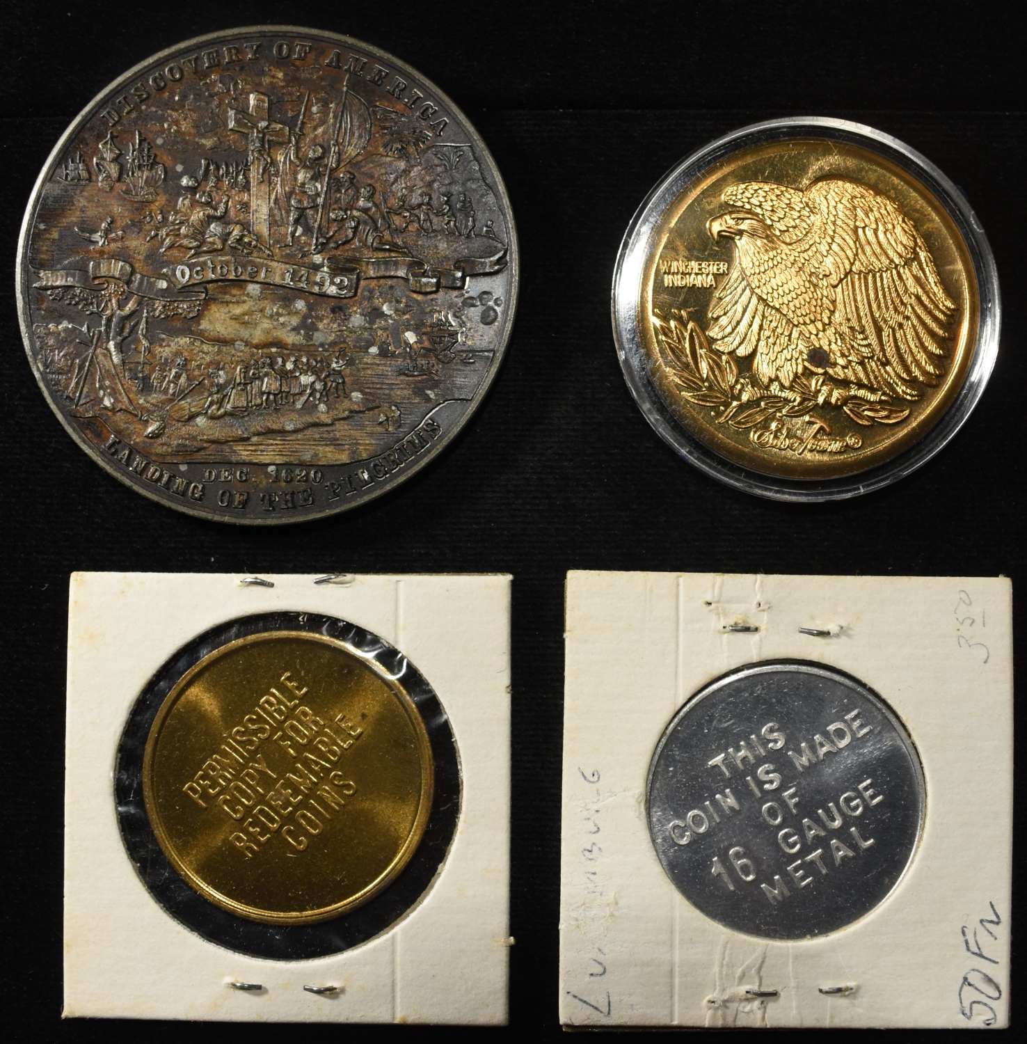 (50) MISC. TOKENS AND MEDALS