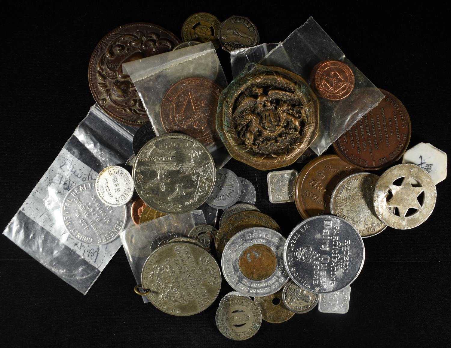 (49) MISC. TOKENS AND MEDALS