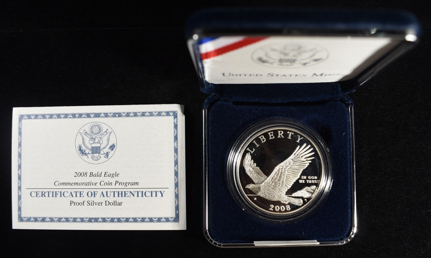 2008 $1 COMMEM BALD EAGLE PROOF