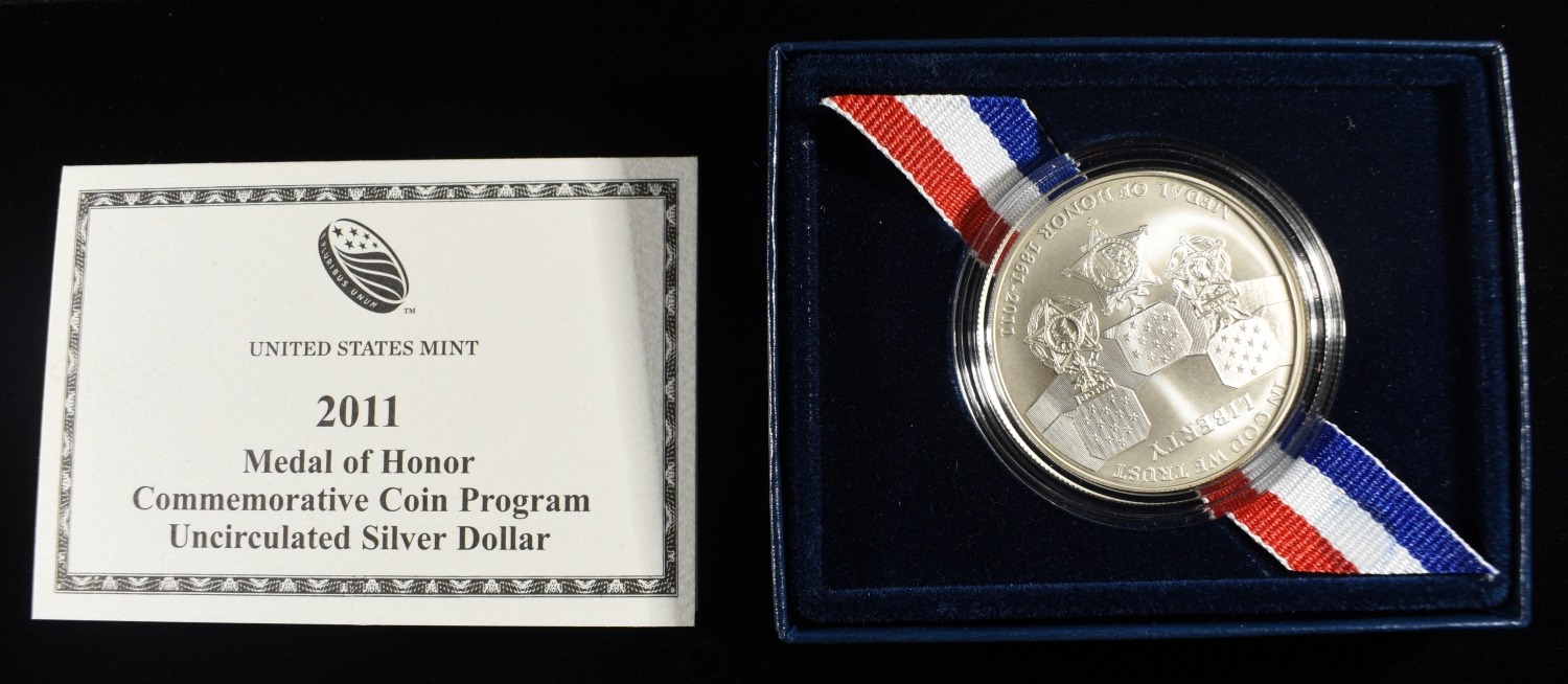 2011 $1 COMMEM US MEDAL OF HONOR