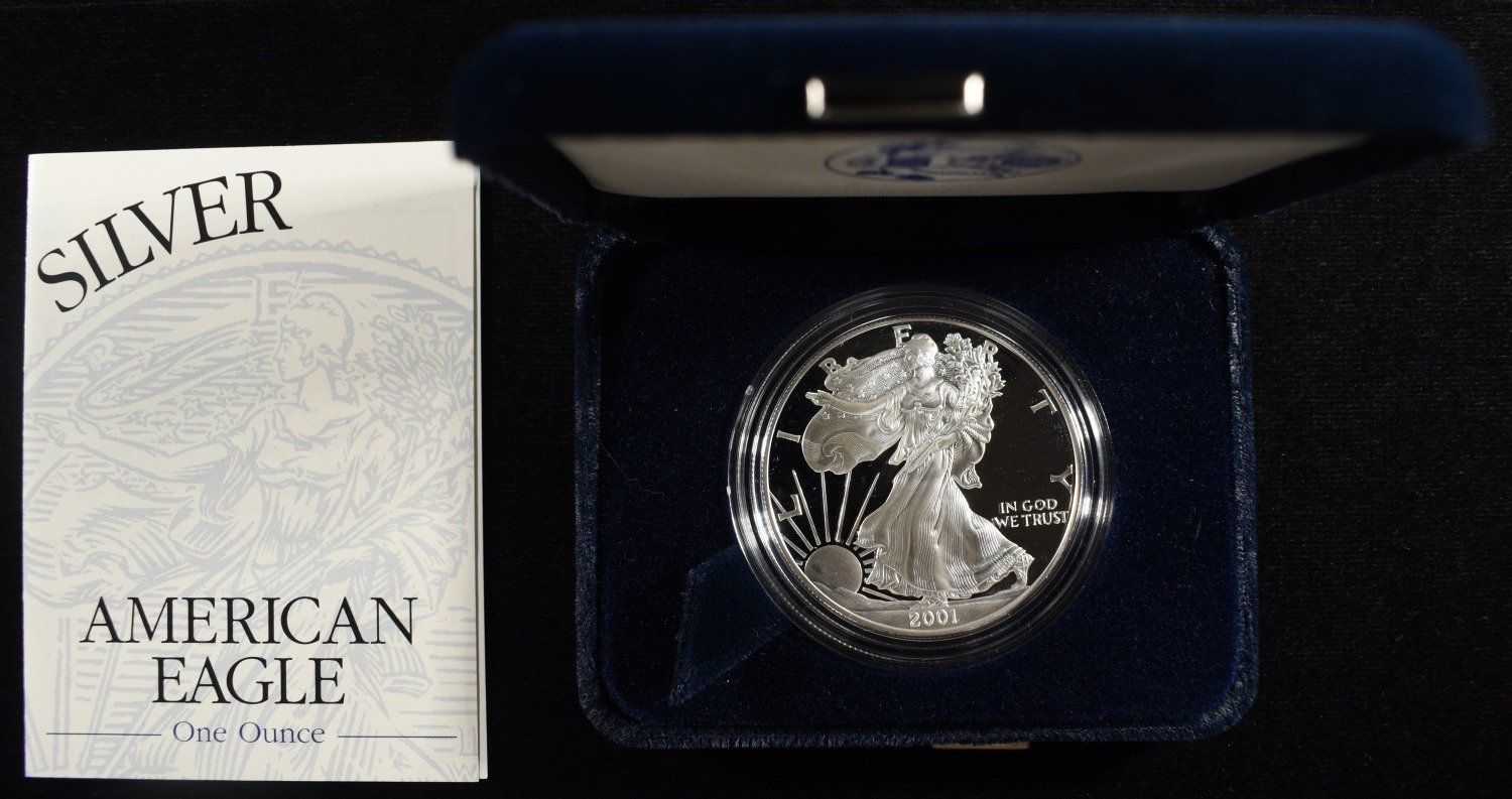 2001-W AMERICAN SILVER EAGLE PROOF