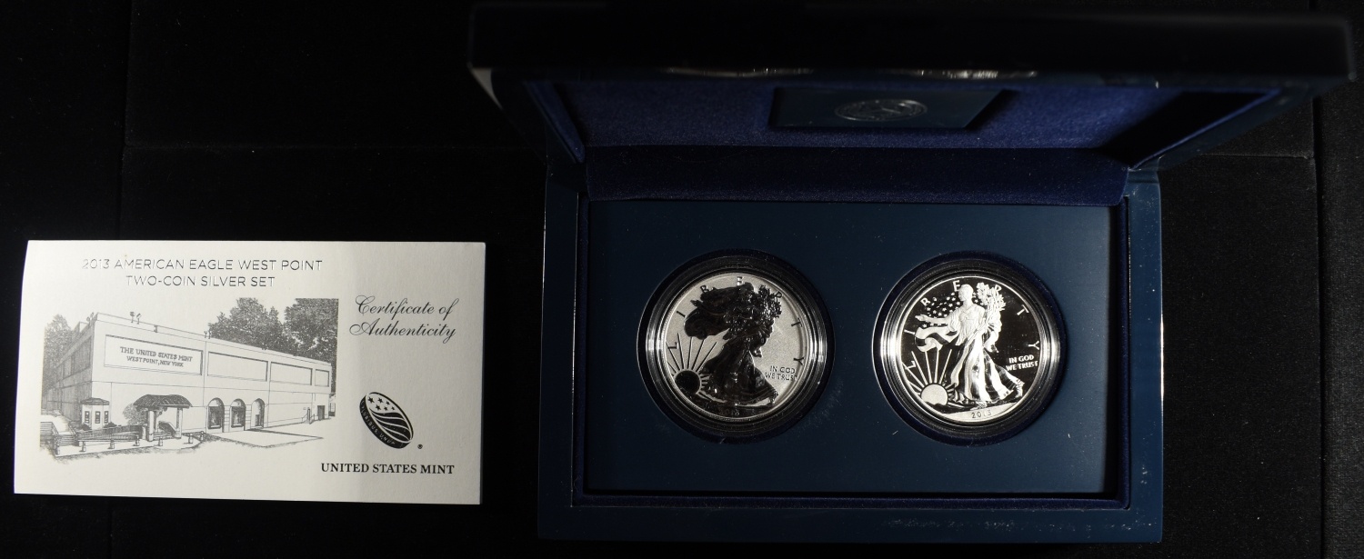 2013-W AMERICAN EAGLE WEST POINT TWO-COIN SET