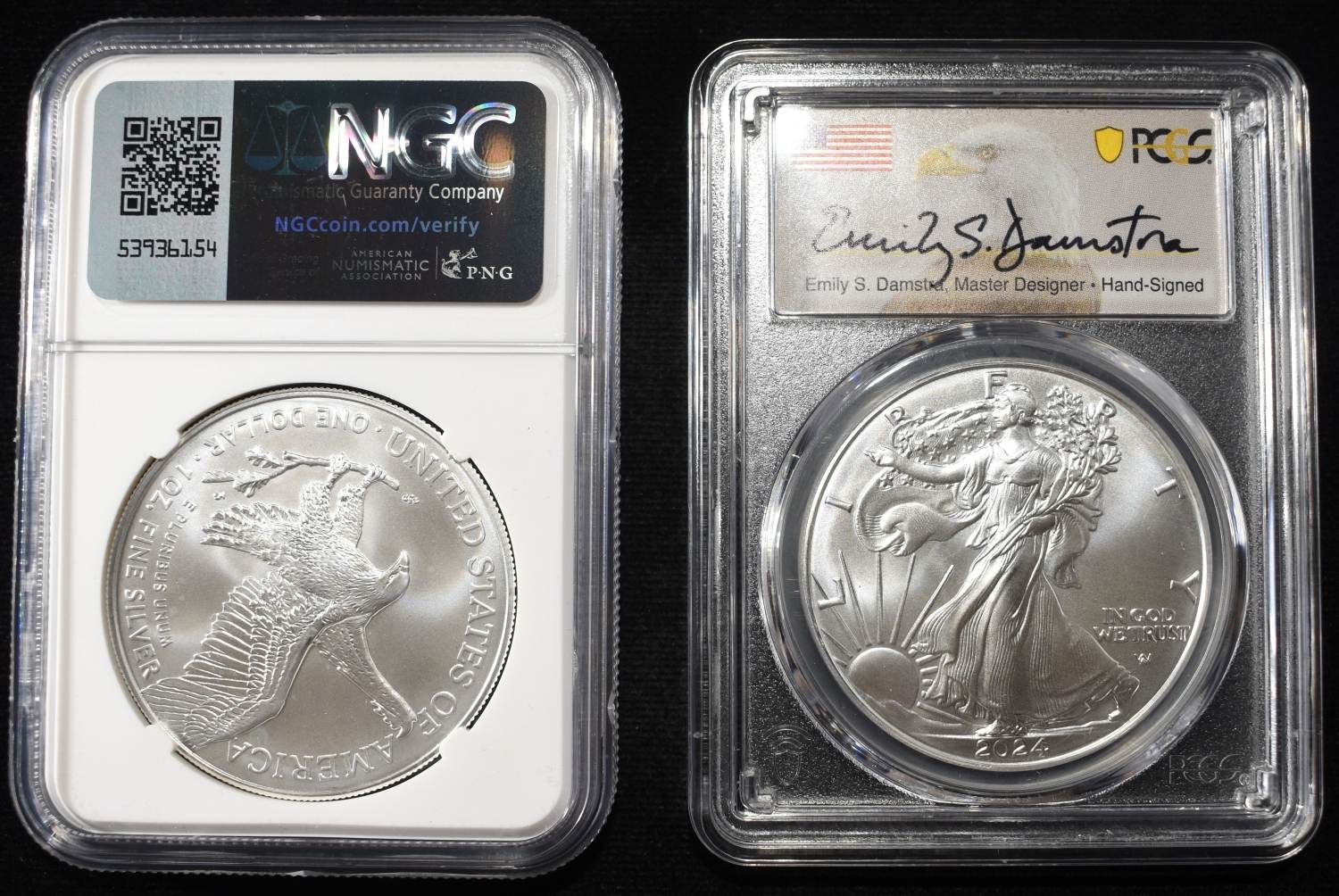 2024-W AMERICAN SILVER EAGLE PCGS & NGC