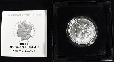 2021-O MORGAN DOLLAR. CHECK OUT OUR UPCOMING AUCTIONS ESTIMATE $180 - $230.