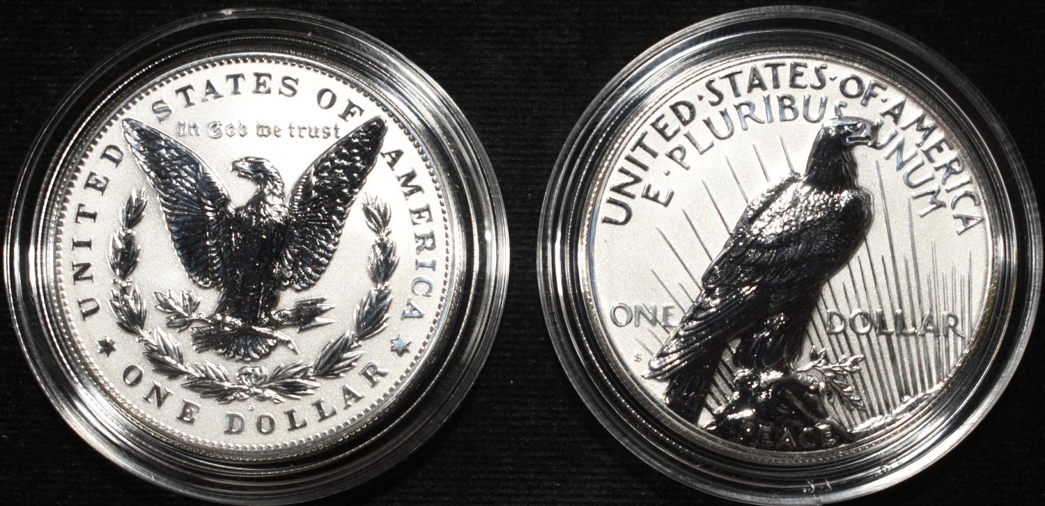 2023-S MORGAN AND PEACE DOLLARS RP TWO-COIN SET