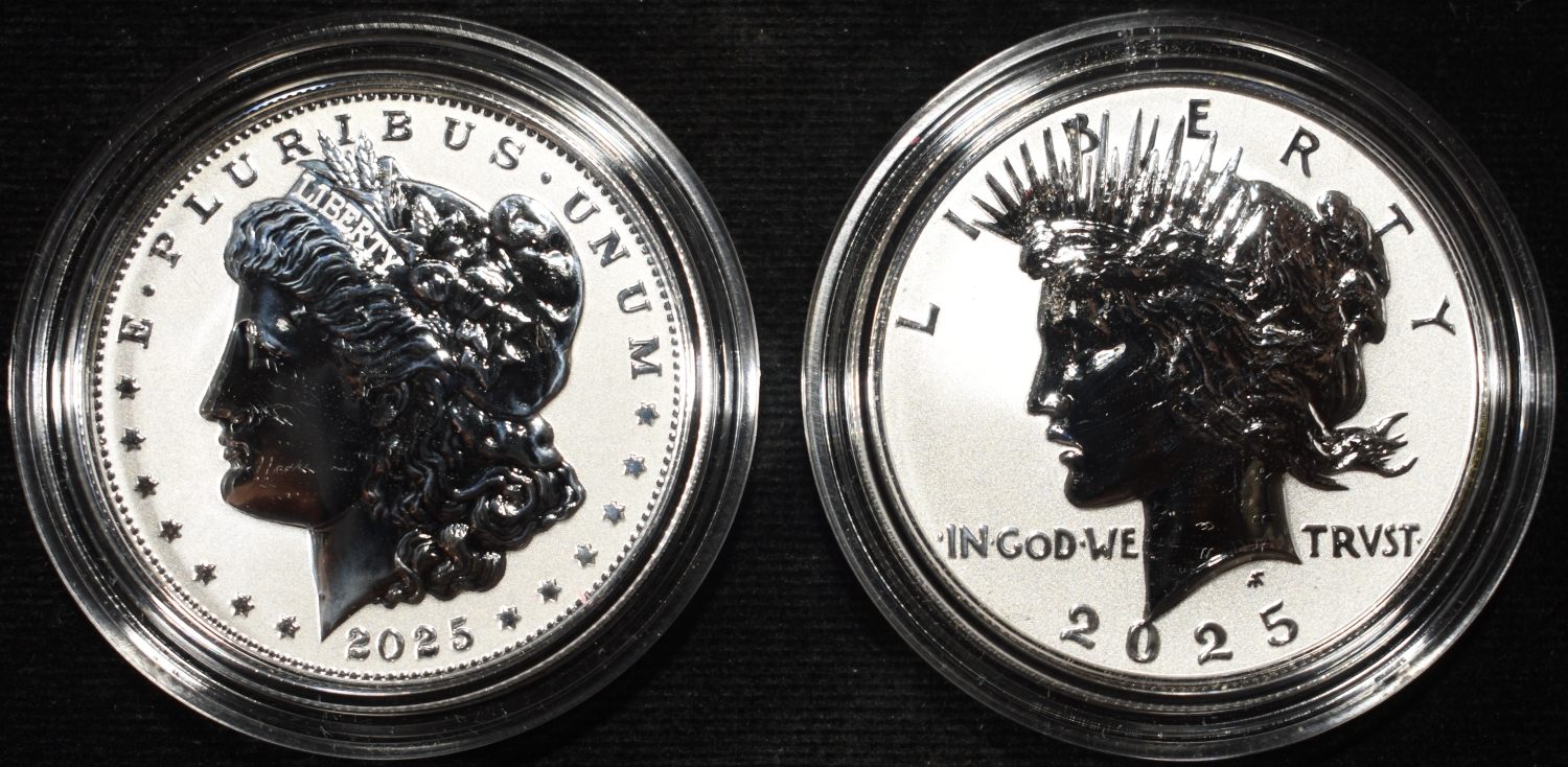 2025-S MORGAN AND PEACE DOLLARS RP TWO-COIN SET
