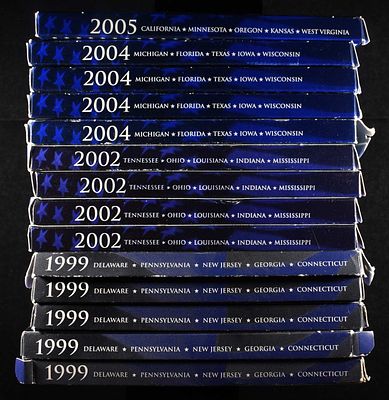 (5)99, (4) 02, (4) 04 & (1) 05 QUARTERS PROOF SETS. WEEKLY COIN & CURRENCY AUCTIONS ESTIMATE $60 