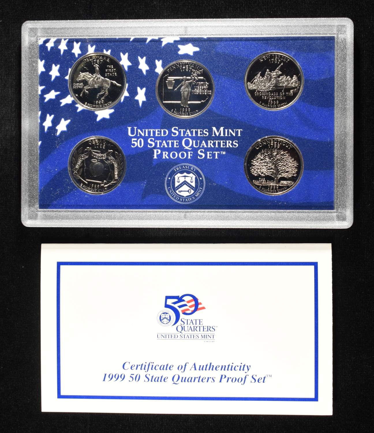 (5)99, (4) 02, (4) 04 & (1) 05 QUARTERS PROOF SETS