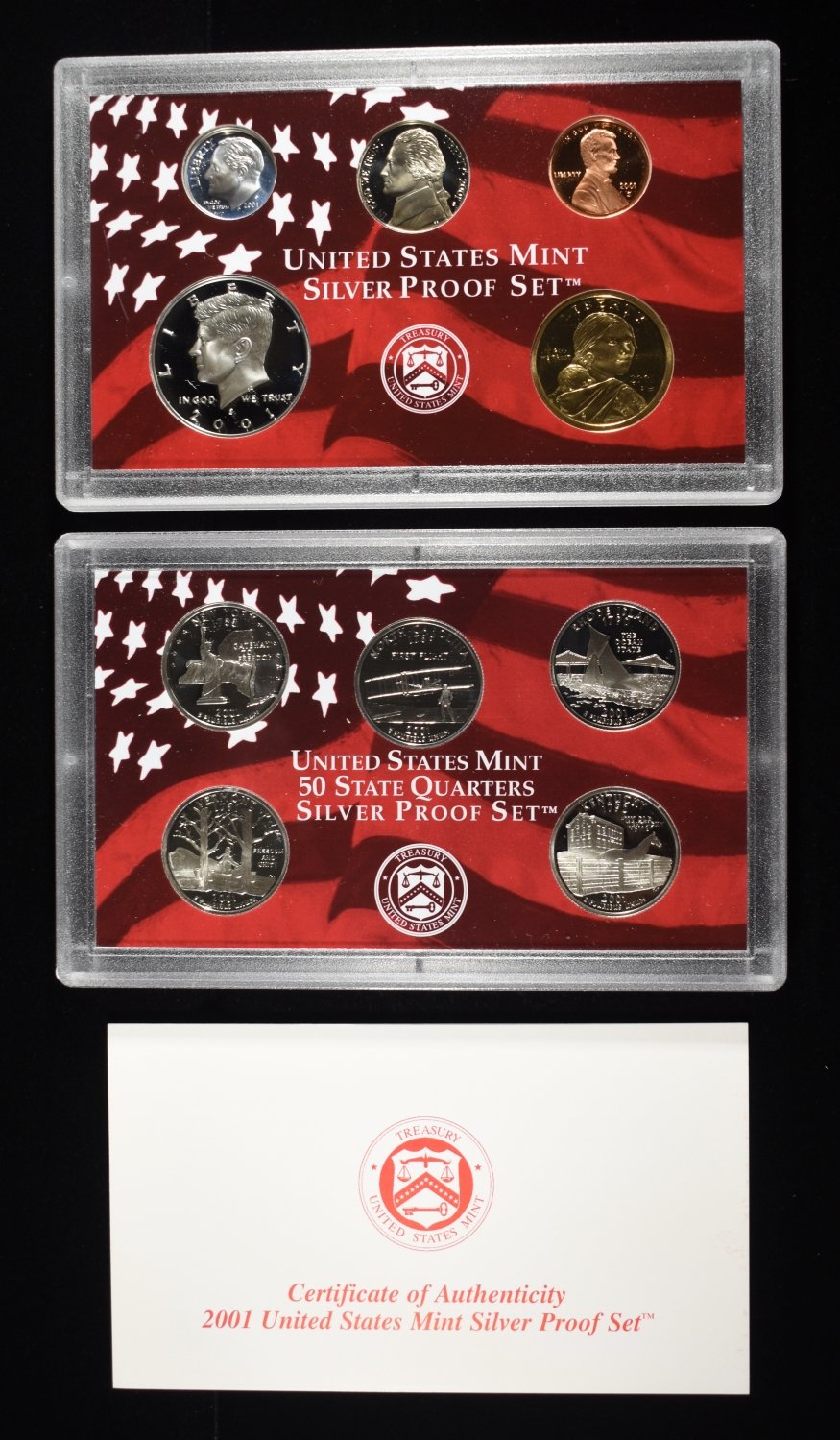 2001 SILVER PROOF SET