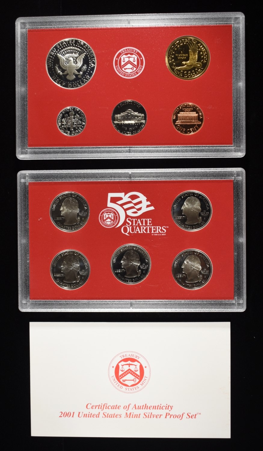 2001 SILVER PROOF SET