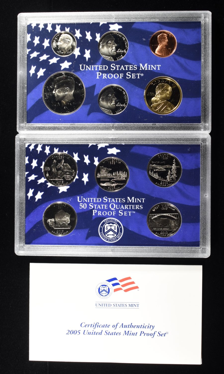 (5) 2005 MINT PROOF SETS