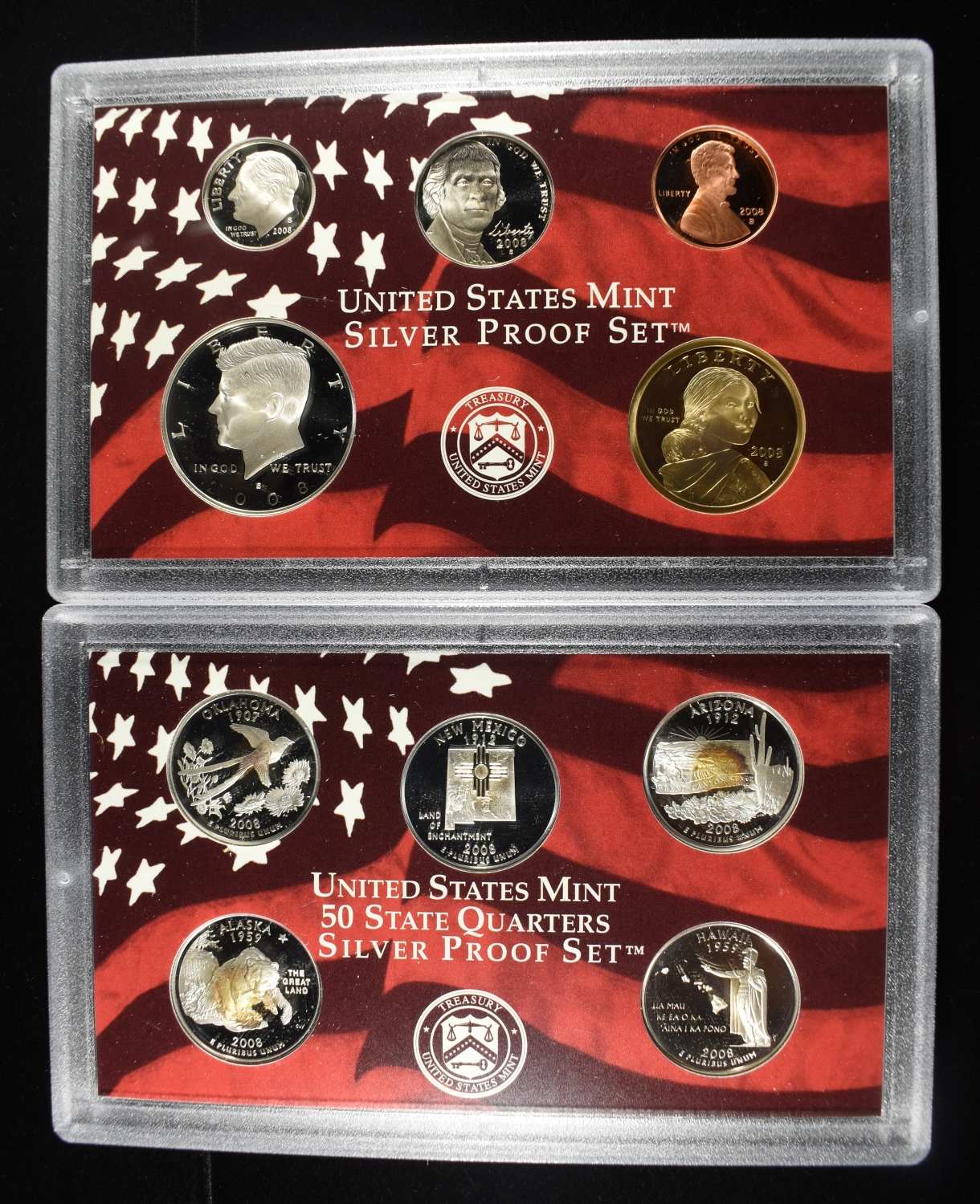 2008 SILVER PROOF SET INCOMPLETE