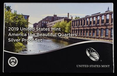 2019 AMERICA THE BEAUTIFUL SILVER PROOF SET. BID WITH SILVER CITY AUCTIONS ESTIMATE $110 - $160.